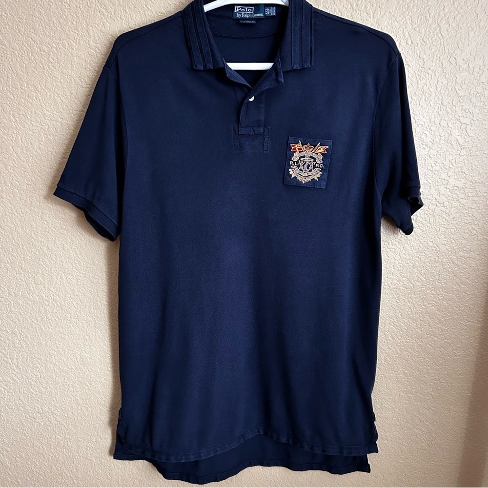 Polo Ralph Lauren Custom Fit Navy Polo Shirt
